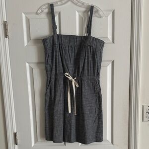 Y2K Chambray Sleeveless Tie-Waist Sundress - Women